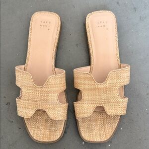 a new day Woven Tan Sandals
